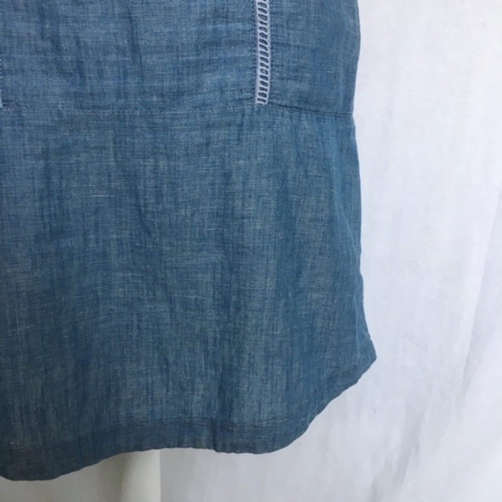Kensie Jeans // White Cutout Denim Mini Dress dr1 - Picture 3 of 8